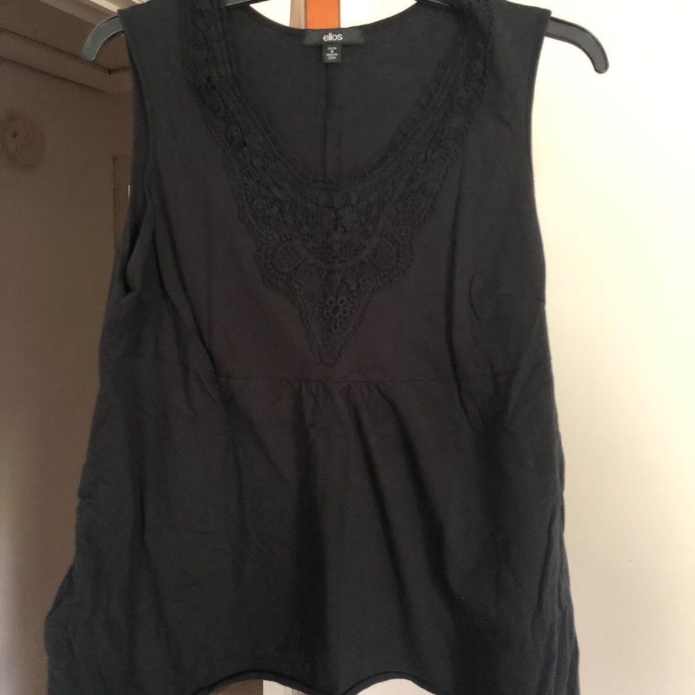 Black tank top